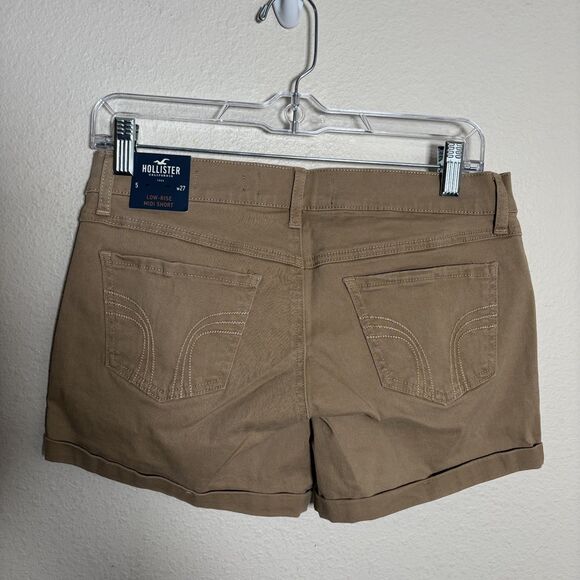 Hollister Shorts Women's 5 27 Brown Low-Rise Mid Short 4" Pocket NWT - Picture 4 of 9